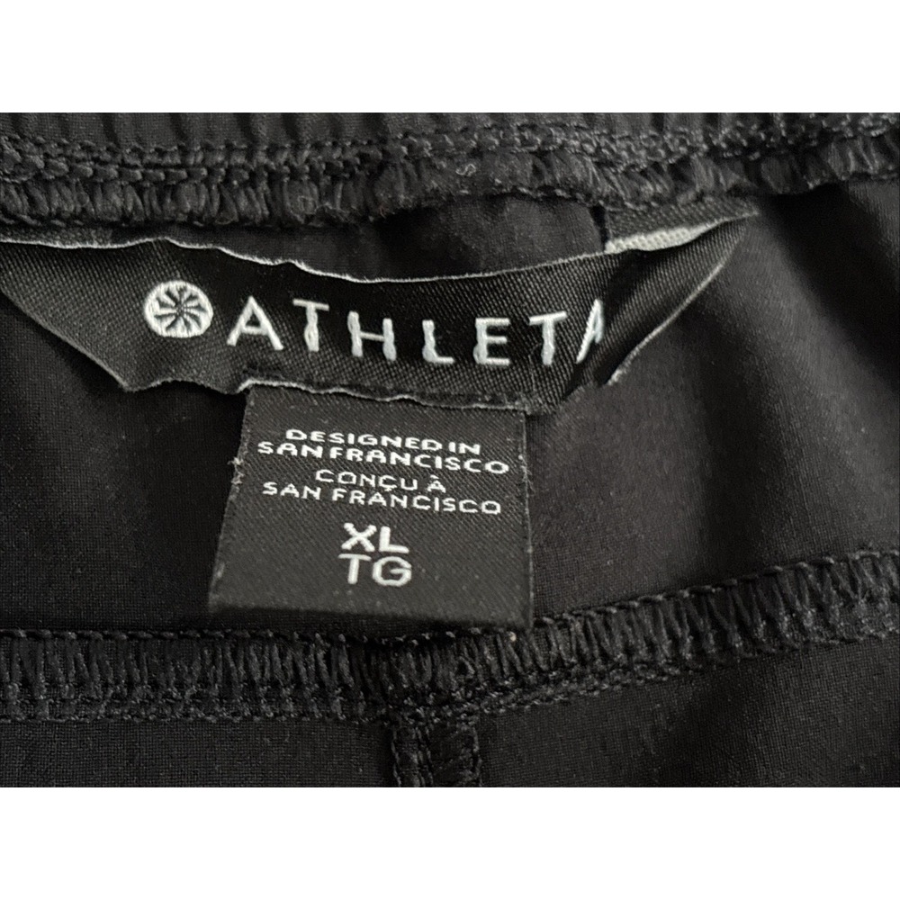 Athleta Women's XL Black Elastic Waist Activewear Running‎ Crossroads Shorts - Picture 2 of 16